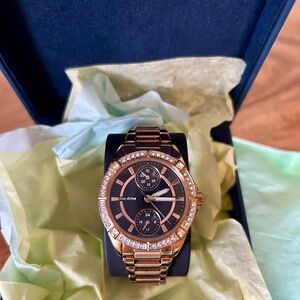 Citizen Eco-Drive Black and Rose Gold Timepiece